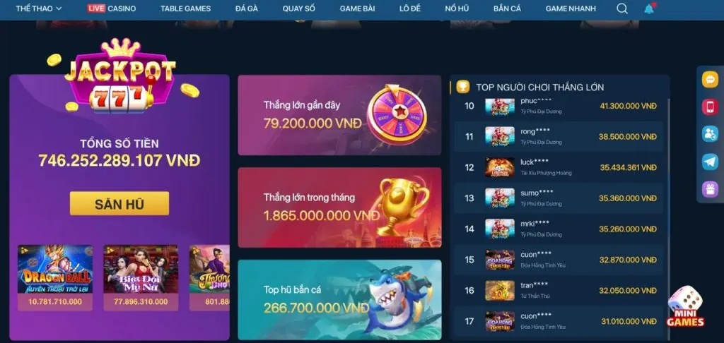 Máy đánh bạc với biểu tượng chiến thắng tại rongho99 app