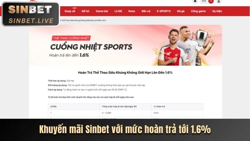 Hoàn trả không giới hạn rongho99